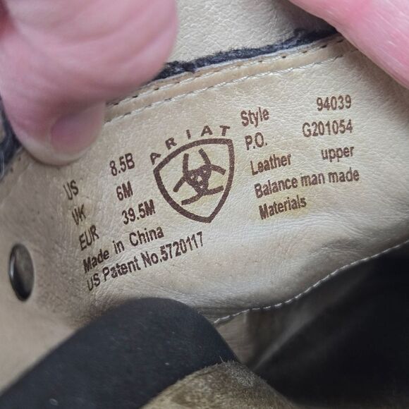 ARIAT Sport Wool Clog Mule Leather Strap Style 94039 Size 8.5 - Picture 14 of 15